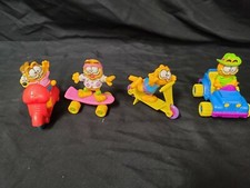 1988-89 McDonald's Garfield Happy Meal Toy Complete Set of 4