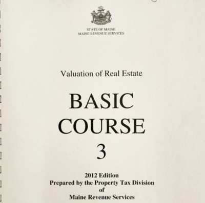 2012 Valuation Of Real Estate Basic Course 3 Book Maine Revenue Tax Law DWUU7