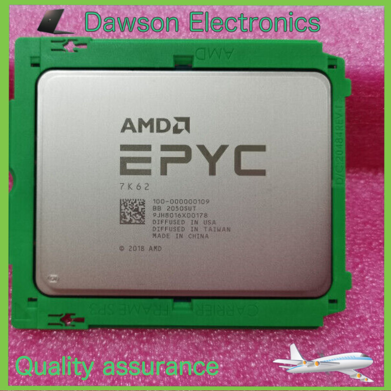 AMD EPYC 7K62 100-000000109 CPU 48 Cores 96 Threads Base Up to 3.3