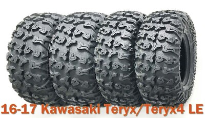 16-17 Kawasaki Teryx/Teryx4 LE Full Set Tires 27x9R14 & 27x11R14 Radial 8PR