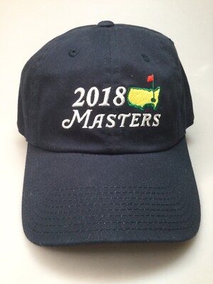 Navy Blue American Needle Embroidered 2018 The Masters Augusta Golf Hat 