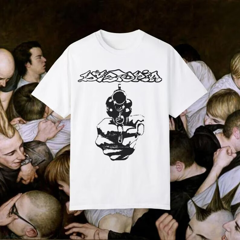 2-Sided Dystopia T Shirt Crust Punk Vintage EYEHATEGOD Acid 2-Sided Dystopia T Shirt Crust Punk Vintage EYEHATEGOD Acid