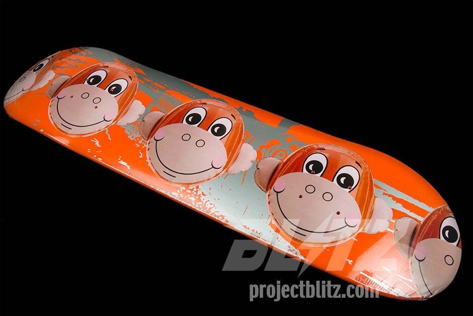 SUPREME JEFF KOONS MONKEY TRAIN SKATEBOARD DECK ORANGE 2006