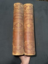 1872 Picturesque America William Cullen Bryant 2 Volumes illustrated 13x11x2 1/2