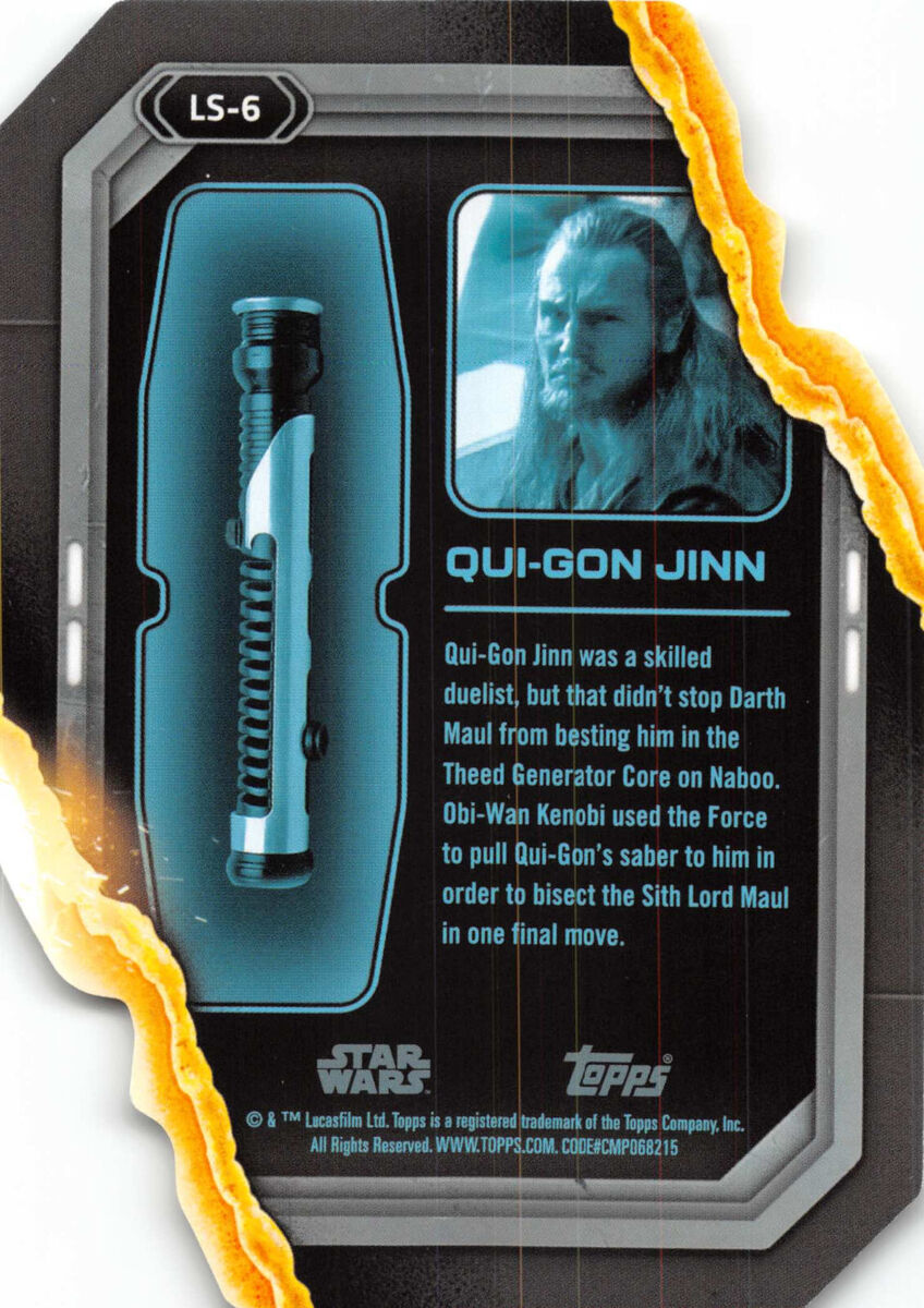 Topps Star Wars Trader Uzumi Original Art Jedi Tilt Workbench - Qui Gon Jinn