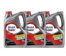 Mobil Super 10W-30 Synthetic Blend Premium Engine Oil 124407 3 Gallon
