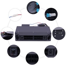 12V Universal Car Under Dash A/C Evaporator Kit Heat And Cool 3 Speed Air Flow