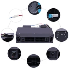 12V Universal Car Under Dash A/C Evaporator Kit Heat And Cool 3 Speed Air Flow