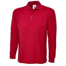 Image of Uneek Longsleeve Poloshirt Breathable Comfortable Collared Polo Work Casual Top