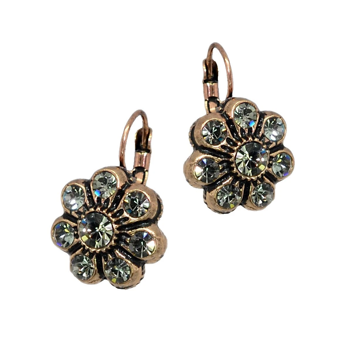 Pendientes de Moda de bronce Flores y Plantas