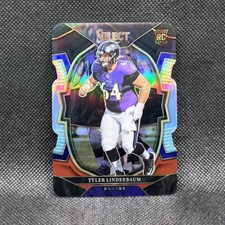 Tyler Linderbaum #74 Black Red Prizm Club Die Cut 2022 Panini Select Football