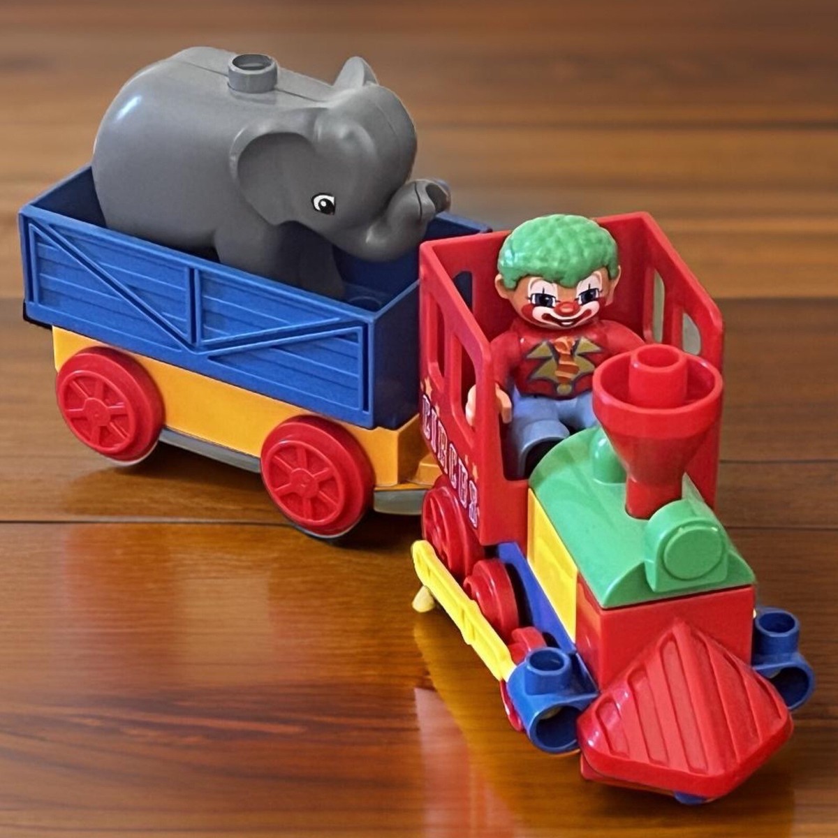 LEGO DUPLO Legoville Circus Train, Clown Elephant 5606 EUC