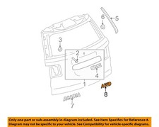 GMC GM OEM 07-16 Acadia Liftgate Tailgate-Emblem Badge Nameplate 15292647