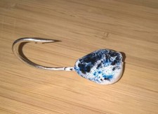 10 TOG BLACKFISH JIGS WHITE Black Blue 5/0 2X STRONG MUSTAD HOOK Tautog  Heads 