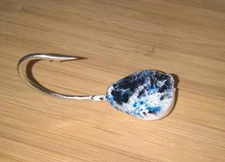 10 TOG BLACKFISH JIGS WHITE Black Blue 5/0 2X STRONG MUSTAD HOOK Tautog  Heads 