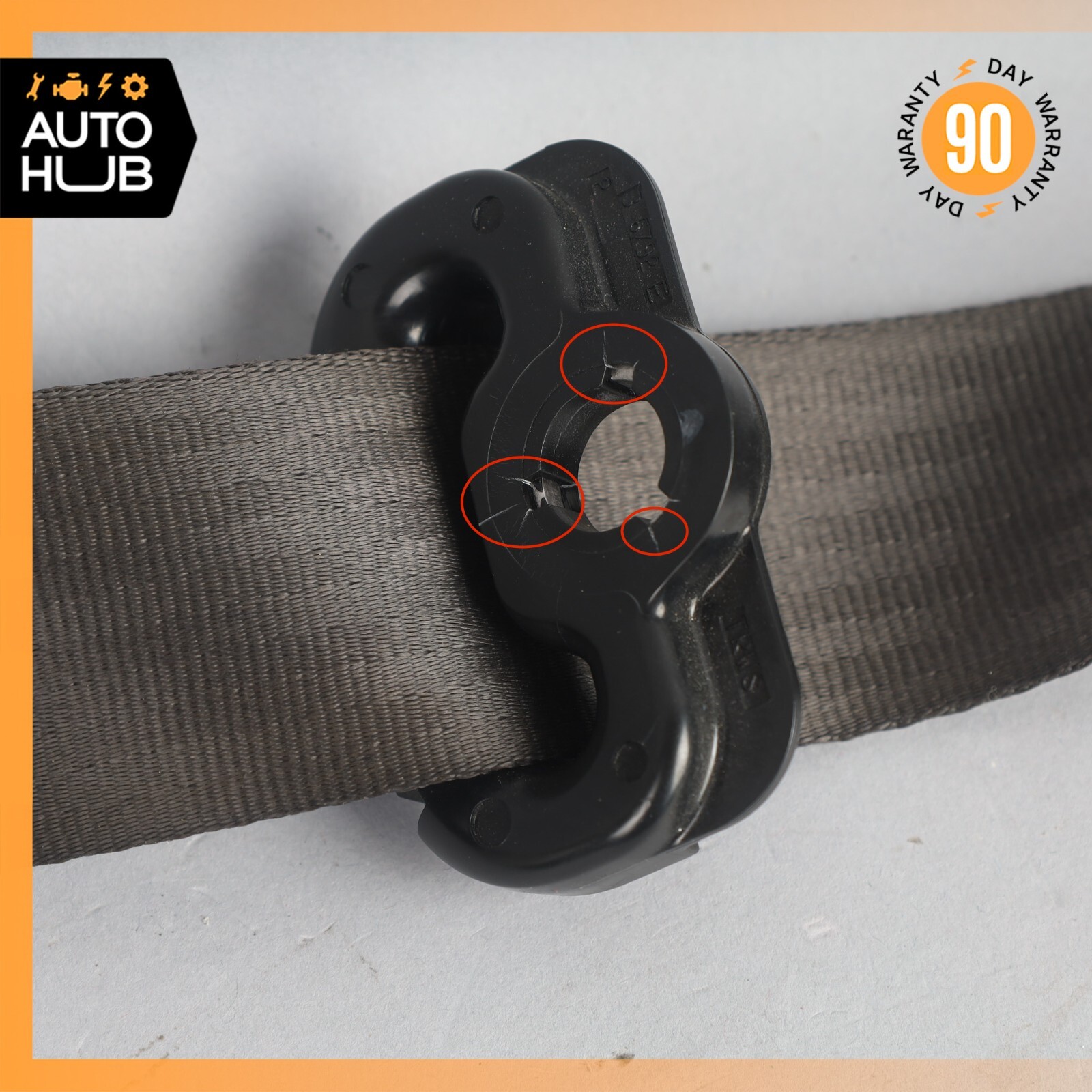 08-18 Maserati GranTurismo M145 Coupe Front Right Side Seat Belt Black OEM
