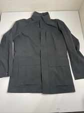 G Luxury Z Zegna Men'S Black Soft Shell Down Coat Outerwear Size Large
