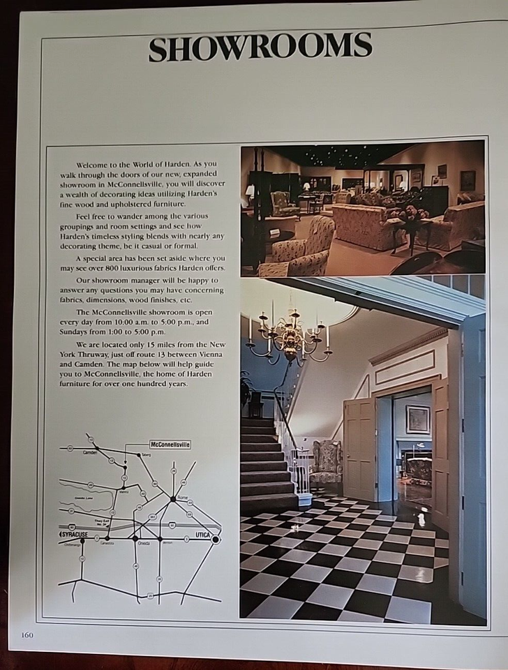 Harden Furniture Vintage 1980's Catalog Office Furniture Ad