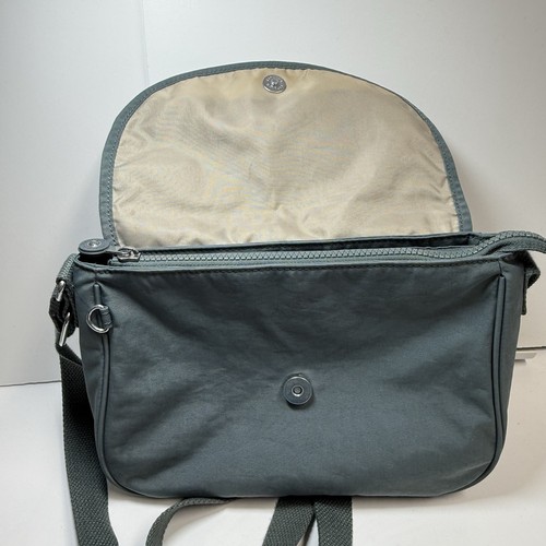 Borsa Kipling Sunita a tracolla con tracolla regolabile in blu verde - Foto 4 di 8