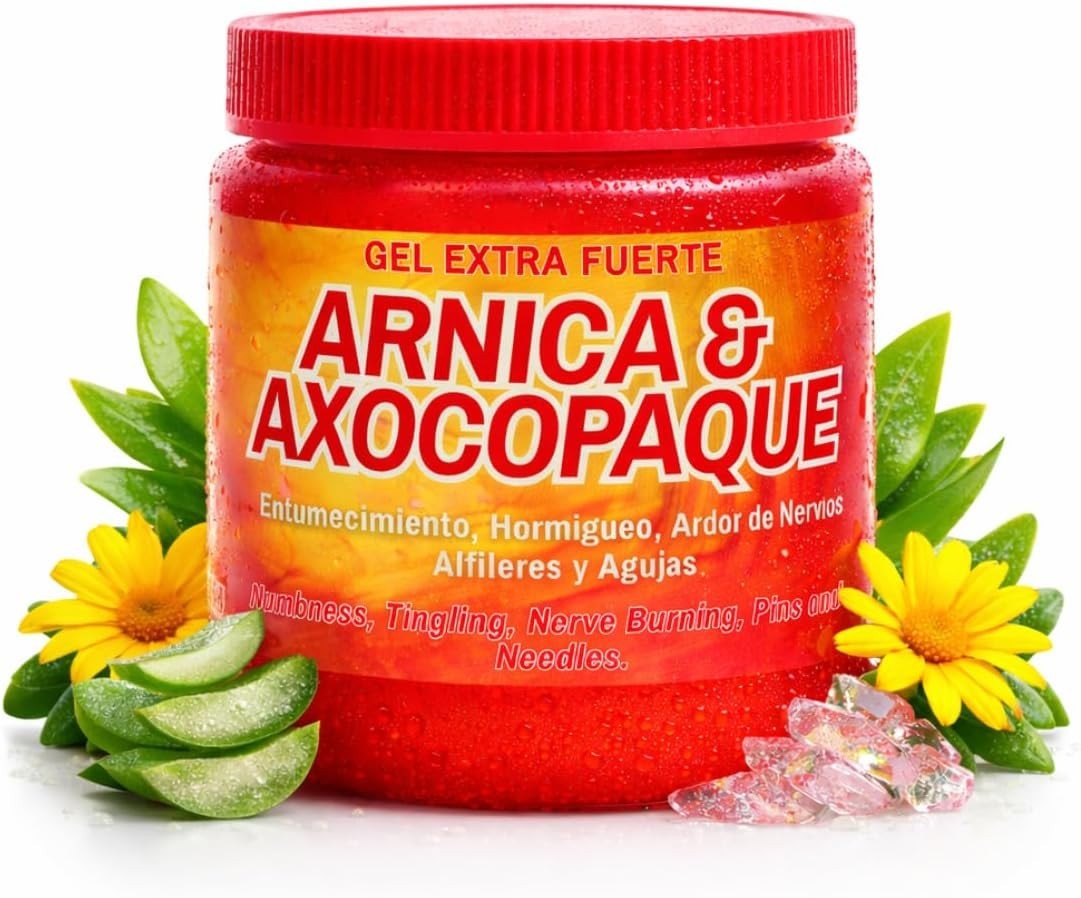 Akoustika アクスティカ IV Pomexgranate. Arnica + Axocopaque Flores Gel Pomada 4.23 oz, Natural Arnica