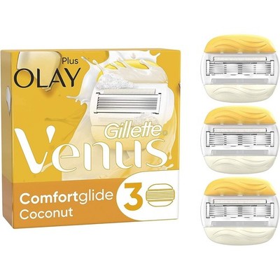 Gillette Venus ComfortGlide Coconut mit Olay Rasierklingen Damen 3er Pack