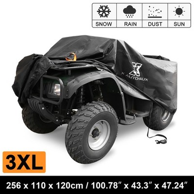 100inch Quad ATV Cover 4 Wheeler Protector Waterproof w/ Strip anti-UV Coating