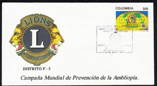 Colombia Scott 1070 1076h in Used (FDC) Condition