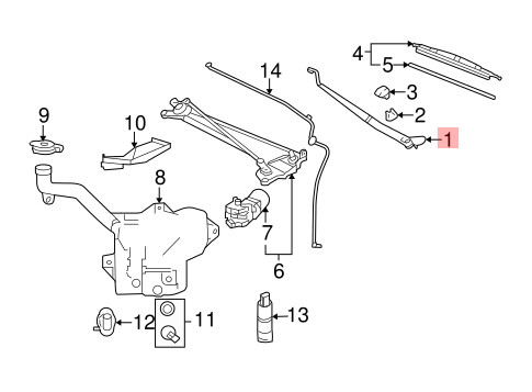 05-13 CHEVROLET CORVETTE C6 FRONT LEFT RIGHT WINDSHIELD WIPER ARM BLADE OEM