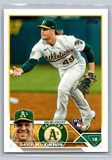 2023 Topps #276 David MacKinnon Oakland Athletics  RC Rookie