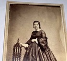 Rare Antique American Civil War Wife Capt Bradley 15th Massachusetts CDV Photo! — photo 3