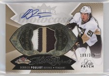 2014-15 Fleer Showcase Hot Prospects Auto 189/375 Derrick Pouliot #185 Patch 2d8