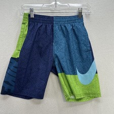 NIKE Swim Boys Swim Trunks Medium Blue Green NWT