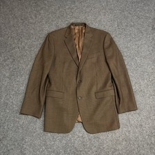 Ralph Lauren Blazer Mens 42L Houndstooth Wool Sports Coat Read