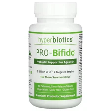 2 X Hyperbiotics, PRO-Bifido, Probiotic Support for Ages 50+, 60 Time-Release Ta