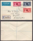 NEW ZEALAND COOK ISLANDS 1937 FDC REGISTERED CORONATION (ID:42/D1921)