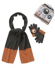 NWT Star Wars 3 PC Beanie Gloves Scarf Set One Size Fits Most Boys Girls Unisex