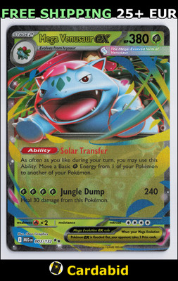 Mega Venusaur ex - MEG #003/132 ME01: Mega Evolution Holo 5ban Graphics NM