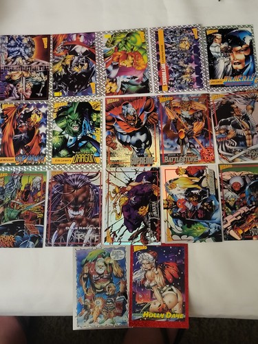 Wizard Magazine 17 Assorted 1992 Prism Foil Promo Cards - Picture 2 of 6