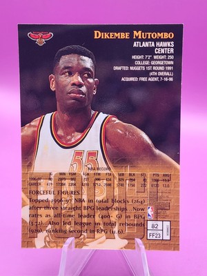 NBA 1997-98 Topps Finest Force Bronze Dikembe Mutombo #82 