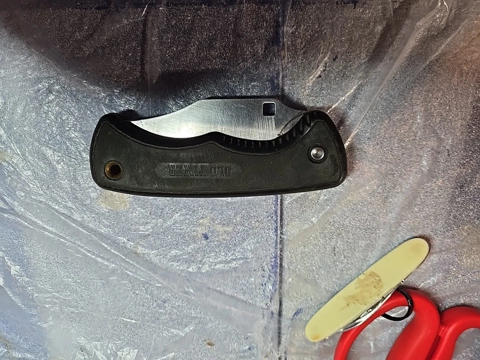 Cuchillo Plegable Vintage Schrade+ Old Timer 470T Beast EE. UU. Foto 3 de 3