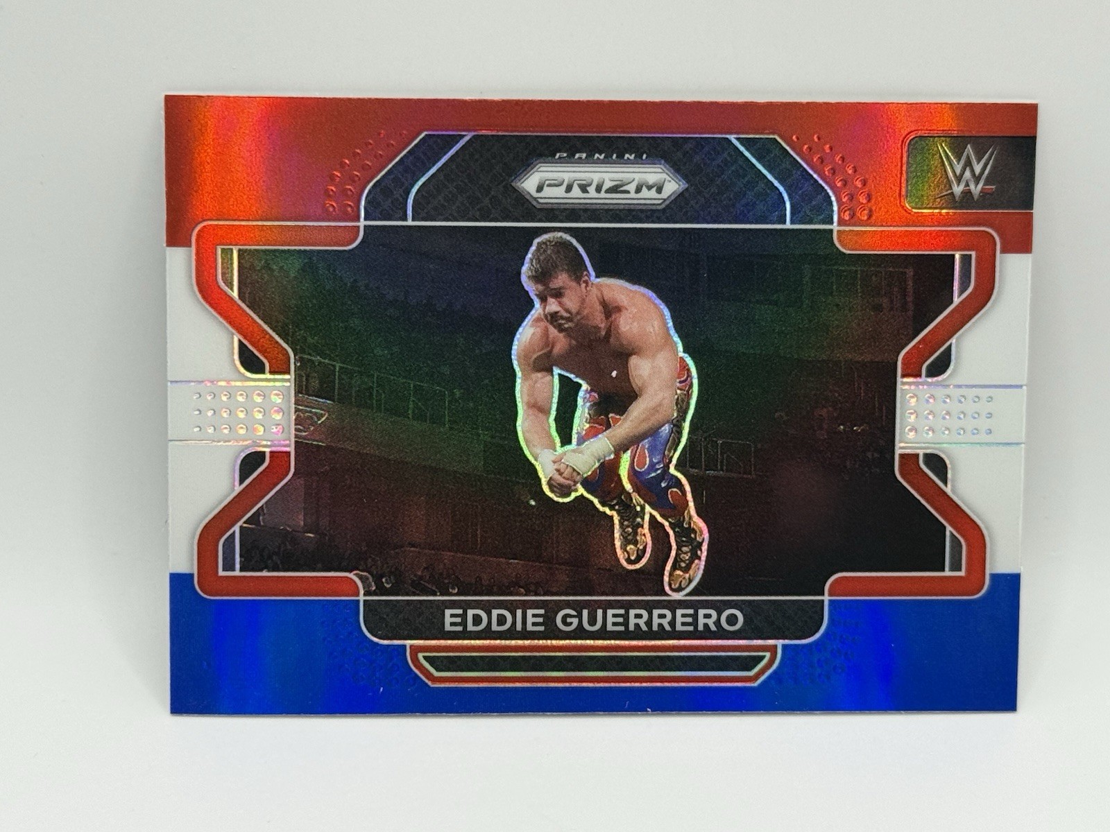 2022 Panini Prizm WWE #77 Eddie Guerrero Red White and Blue Prizm