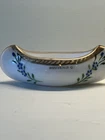 Vintage Clambroth Milk Glass Souvenir Canoe