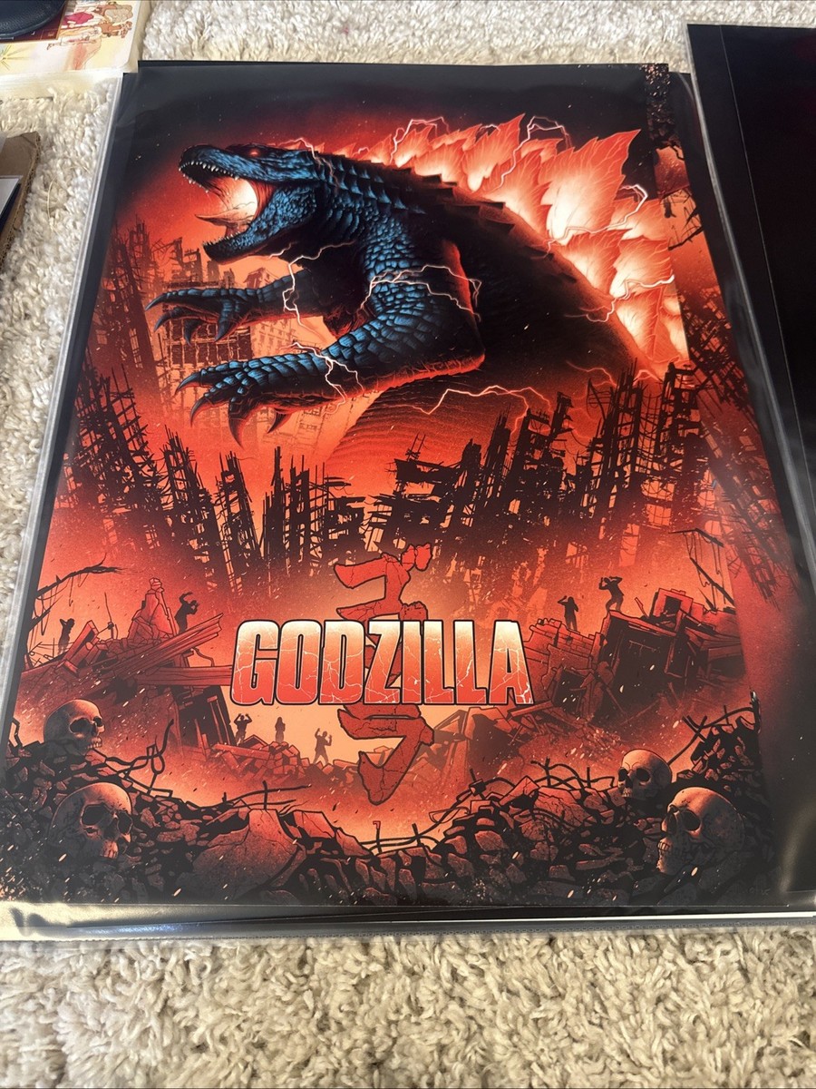 Godzilla 16x24 by Sam Mayle Movie Poster Ltd Edition X/125 Mondo