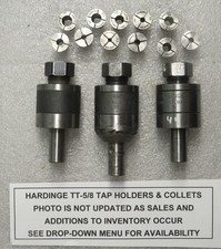 HARDINGE TT-5/8" "FLOATING" TAP HOLDERS & TT TAP COLLETS - NEW LOWER PRICING