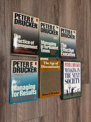 Peter F. Drucker - 6 Book Management Collection (Vintage Set)