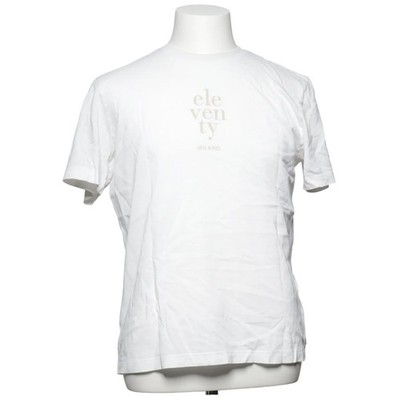 Eleventy, T-shirt, Größe: M, Weiß, Baumwolle, Einfarbig, Herren #FNS
