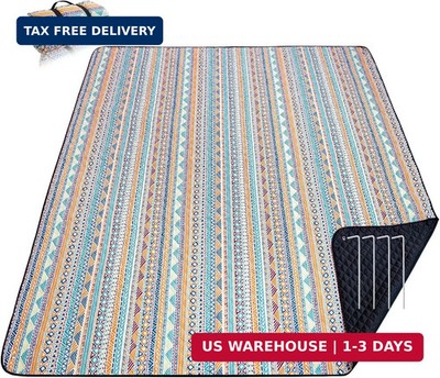PY SUPER MODE Picnic Blankets Extra Large, Waterproof Foldable Outdoor Beach Bla