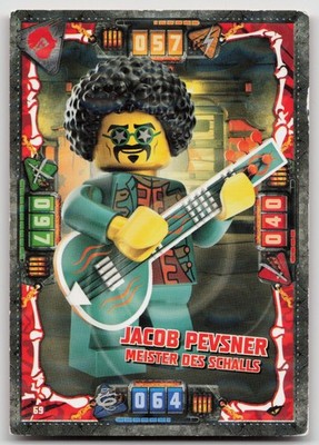 Jacob Pevsner Meister des Schalls Nr. 69 - Lego Ninjago TCG Serie 4 Karte - EXC