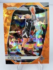 2024 Panini Prizm WNBA #101 Alysha Clark Ice Orange Prizms Las Vegas Aces