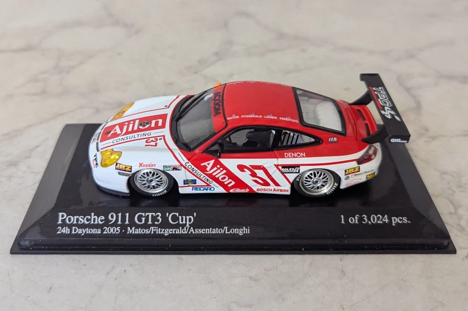 Minichamps Porsche 911 GT3 Cup 24h Daytona2005 Matos Fitzgerald Assentato Longhi Foto 4 de 4